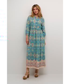 A-shape,Midi lengte,3/4 mouwen  Fijne was 30°, niet bleken, niet in de droger drogen, Druipnat ophangen in de schaduw, koud strijken max. 110° C, Chemisch laten reinigen.  100% Viscose