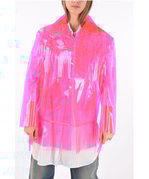 Primavera-Verano, Rosa, Mangas largas, Flecos, Sin forro, Hecho en Italia, Bolsillo de parche, Cierre delantero