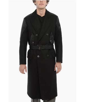 Otoño-Invierno, Origen preferencial UE (FTA/TCA), Negro, Botones, Mangas con botones, Cinturón, Mangas largas, 4 bolsillos, Bolsillo interior, Bolsillo en el pecho, Logotipo, Cierre de cremallera, Forrado, Hecho en Italia, Bolsillo con solapa, Cierre delantero, Corte ajustado.