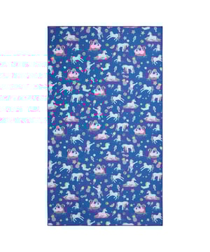 100% Polyester. Fabric: Microfibre. Length: 150cm. Width: 85cm. Design: Ice Cream, Printed, Seashell, Unicorn, Orange. Antibacterial, Lightweight, Odour-Free.