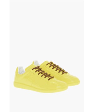 Spring Shades, Frühling-Sommer, Gelb, Schnürung, Runde Spitze, Made in Italy, Leder, Gummisohle, REPLIKAT