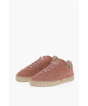 VROUWENDAG, Lentekleuren, Lente-Zomer, Roze, Logo, Veterschoen, Ronde neus, Canvas, Rubberen zool