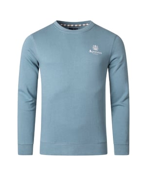 Aquascutum ACTIVE SMALL LOGO CREW FW23 Blue Jumper elevates your casual wardrobe with timeless British sophistication. This premium crewneck fleece features the iconic small logo embroidery that signifies quality and heritage. Crafted from 100% pure cotton for exceptional softness against your skin and breathable comfort that lasts all day. The classic blue hue pairs effortlessly with jeans or chinos for a refined yet relaxed look. Perfect for layering in cooler weather or as a standalone piece for those in-between seasons. Invest in Aquascutum quality that maintains its shape and color wash after wash