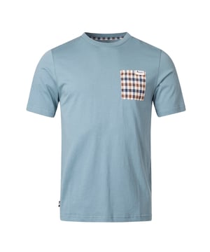 Aquascutum ACTIVE CHECK POCKET T-SHIRT elevates casual style with sophisticated British heritage design. This striking blue men's tee features the brand's signature check pattern on the pocket, creating a distinctive accent that sets you apart from the crowd. Crafted from premium 100% cotton for exceptional comfort and breathability, it's perfect for all-day wear. The understated small logo adds a touch of luxury without overwhelming the clean aesthetic. Part of the FW23 collection, this versatile T-shirt transitions effortlessly from casual daytime outings to relaxed evening gatherings. Pair with jeans for an effortless look or layer under a blazer for smart-casual sophistication