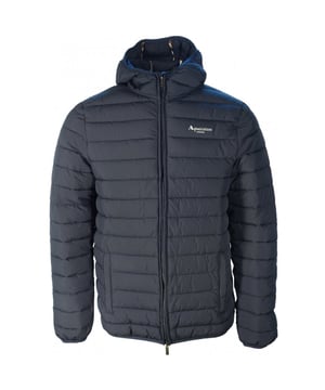 Elevate your outerwear collection with the Aquascutum Active 100GR Hooded Navy Blue Jacket. This lightweight technical masterpiece features premium Primaloft® polyester padding, delivering exceptional warmth without bulk. Perfect for the modern man who demands both performance and style, this sophisticated navy blue jacket combines Aquascutum's renowned craftsmanship with innovative materials for versatile protection against the elements. 100% Polyester
