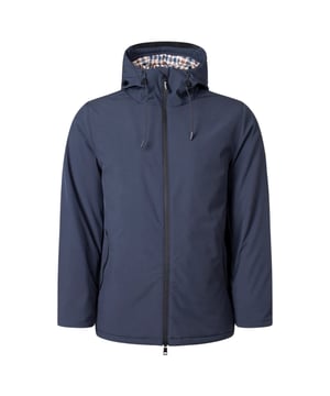 Elevate your outerwear collection with the Aquascutum Active Navy Blue Shell Mid Parka Jacket. This technical masterpiece features premium "Shell" fabric construction, offering the perfect alternative to the Hydro Parka. Experience superior warmth with the luxurious Primaloft® 100% polyester internal padding, ensuring you stay comfortable in any weather condition. Part of the FW23 collection, this men's parka combines sophisticated style with advanced performance