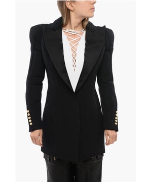 Primavera-Verano, Chaqueta de un solo pecho, Forrada, Mangas con botones, Look festivo