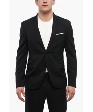 Primavera-Verano, Origen preferencial UE (FTA/TCA), Mangas largas, Forrado, Negro, 3 bolsillos, Bolsillo en el pecho, Bolsillo interior, Botones, Mangas con botones, Chaqueta de abotonadura sencilla, Hecho en Italia, Casual, Bolsillo con solapa, Abertura lateral