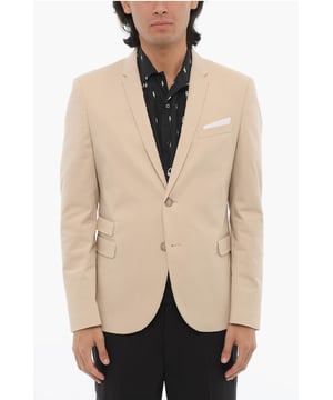 Primavera-Verano, Origen preferencial UE (FTA/TCA), Beige, Bolsillo en el pecho, 2 bolsillos, Botones, Mangas con botones, Mangas largas, Forrado, Chaqueta de abotonadura sencilla, Abertura trasera, Hecho en Italia, Bolsillo con solapa, NIGHT IS YOUNG, Look festivo, MATIZES TIERRA