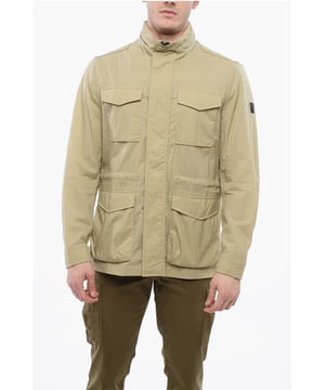 Primavera-Verano, Beige, Capucha oculta, Bolsillos, Manga larga, Cierre de cremallera, MATIZES TIERRA