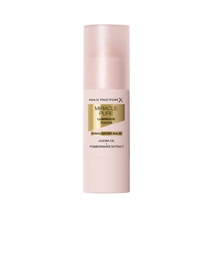 Crea un suave resplandor luminoso con el Max Factor Miracle Pure Balm Iluminador, un bálsamo multifuncional con ingredientes para el cuidado de la piel que aporta luminosidad instantánea. Este bálsamo ultra-cremoso se desliza sobre la piel y se difumina perfectamente para iluminar y realzar tu brillo natural. Formulado con aceite hidratante de jojoba y extracto de granada con efecto antioxidante, este producto deja una sensación suave y sedosa en la piel. Descubre tu dúo perfecto y combínalo con un Max Factor Blush Balm para un color y resplandor que duran todo el día.