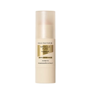 Crea un suave resplandor luminoso con el Max Factor Miracle Pure Balm Iluminador, un bálsamo multifuncional con ingredientes para el cuidado de la piel que aporta luminosidad instantánea. Este bálsamo ultra-cremoso se desliza sobre la piel y se difumina perfectamente para iluminar y realzar tu brillo natural. Formulado con aceite hidratante de jojoba y extracto de granada con efecto antioxidante, este producto deja una sensación suave y sedosa en la piel. Descubre tu dúo perfecto y combínalo con un Max Factor Blush Balm para un color y resplandor que duran todo el día.
