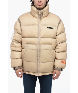 Lente-Zomer, Sluiting aan de voorkant, Ritssluiting, Logo, 2 zakken, Applicaties, Knopen, Met elastische onderkant, PUFFER JACKETS