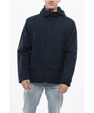Lente-Zomer, Capuchon, Ritssluiting, Gevoerd, Lange mouwen, Blauw