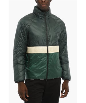 Otoño-Invierno, Cierre frontal, Cierre de cremallera, Bordado, Logotipo, Manga larga, 2 bolsillos, Forro acolchado, Verde, Capucha oculta, SEPTIEMBRE
