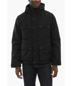 Otoño-Invierno, Negro, Botones, Forro acolchado, Manga larga, Capucha, Cierre frontal, Cierre de cremallera, Forrado, DÍAS DE LLUVIA, SEPTIEMBRE, Piezas sueltas
