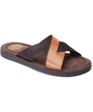 If it's time to upgrade your summer footlocker then look no further than Webb by Base London. More stylish than your average slider, Webb features a soft suede footbed, grippy sole and contrasting leather and nylon straps for a smart casual look.