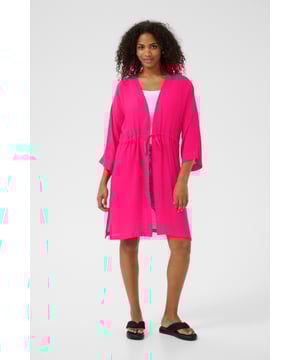 Loose fit,Boven de knie,3/4 mouwen  Fijne was 30°, niet bleken, niet in de droger drogen, Druipnat ophangen in de schaduw, warm strijken max. 150° C, Droogreiniging  65% Viscose,35% Polyester
