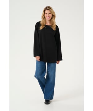 A-shape,Taille lengte,Lange mouwen  Fijne was 30°, niet bleken, niet in de droger drogen, Druipnat ophangen in de schaduw, warm strijken max. 150° C, Droogreiniging  50% Polyester,45% Viscose,5% Elastaan