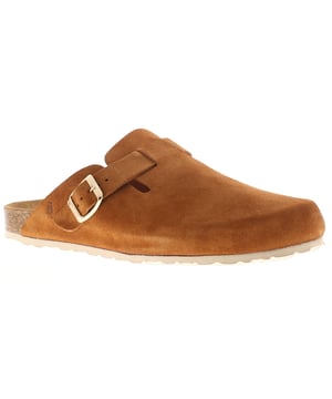 Hush Puppies Damen Sandalen Bailey Geschlossene Zehen Clogs Leder Flach Slip-On Beige. Obermaterial aus Leder. Innenfutter aus Leder. Tpr-Sohle. Fußbekleidung Clogs.