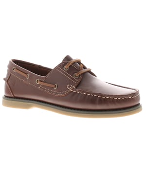 Hush Puppies Herren Bootsschuhe Wilson Bootsschuh Leder Schnürung Braun. Obermaterial aus Leder. Textilfutter. Synthetische Sohle. Formelle Schuhe.