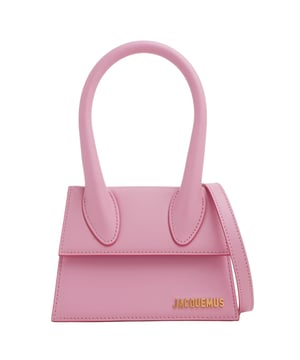 Elevate your style with the exquisite Jacquemus Le Chiquito Moyen in delicate light pink. This coveted women's handbag combines Parisian elegance with contemporary design, making it the perfect statement accessory for any fashion-forward ensemble. Dimensions: 18x13x7.5 cm. 100% Leather Made In Italy