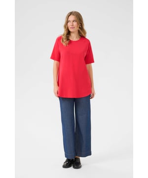 A-shape,Taille lengte,Elleboog lengte  Wassen op 30°, niet bleken, niet in de droger drogen, Druipnat ophangen, koud strijken max. 110° C,   95% Katoen,5% Elastaan