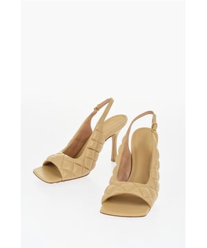 DÍA DE LA MUJER, Primavera-Verano, Beige, Cierre con hebilla en el tobillo, Hecho en Italia, Suela de piel y goma, Hebillas, Puntera cuadrada, Piel, MATIZES TIERRA, Tacón: 11 cm