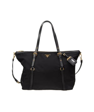 - Samenstelling: 100% nylon - Goudkleurige metalen hardware - Leren details - Ritssluiting aan de bovenkant - Hoogte 36 m - Logodetail aan de voorkant - Afneembare schouderband - Lengte 38 cm - Verstelbare handgrepen - Gemaakt in Roemenië - Geslacht: VROUWEN -