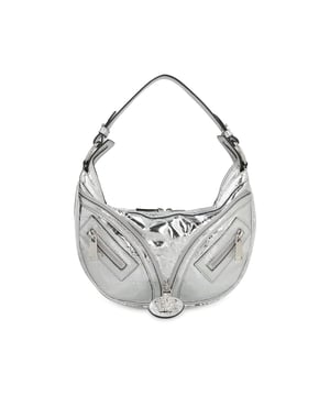 - Composición: 100% Piel de Cordero - Bandolera ajustable - Cierre con cremallera superior - Charm de Medusa - Piel metalizada - Hecho en Italia - Género: MUJER -