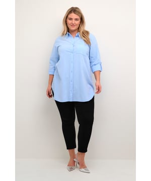 Loose fit,Taille lengte,Lange mouwen  Wassen op 30°, niet bleken, drogen in droger behoedzaam, Druipnat ophangen in de schaduw, warm strijken max. 150° C, Droogreiniging  100% Katoen