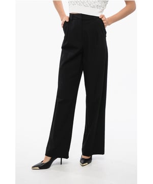 Primavera-Verano, Negro, 4 bolsillos, Detalle plisado