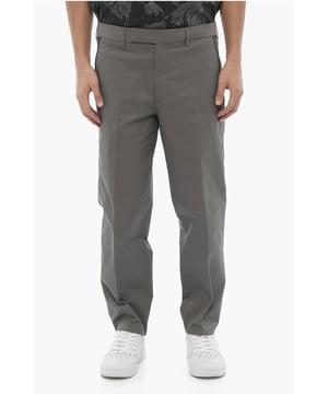 Primavera/Verano, Gris, Botones, 4 bolsillos, Cierre de cremallera, Trabillas para cinturón, Logotipo, Elástico, Bolsillo de ojal, Bolsillos con botones, Cierre frontal, Cierre oculto, Parte delantera plana, Talle normal, Corte regular - Slim Fit
