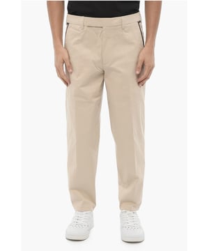 Primavera-Verano, Beige, Botones, Trabillas para cinturón, Cierre de cremallera, 4 bolsillos, Elástico, Bolsillo de ojal, Bolsillos con botones, Cierre oculto, Cierre frontal, Parte delantera plana, Talle normal, MATIZES TIERRA, Corte ajustado - Talle normal