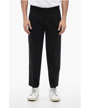 Primavera-Verano, Pliegues, Talle normal, 4 bolsillos, Negro, Cintura elástica, Piezas individuales