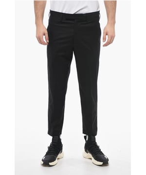 Primavera-Verano, Negro, Botones, Cierre de cremallera, Trabillas para cinturón, Bolsillos, Bolsillos con botones, Cierre frontal, Cierre oculto, Talle normal, Parte delantera plana, Bolsillo de ojal, Corte ajustado - Tiro normal