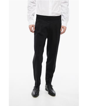 Lente-Zomer, 4 zakken, Knopen, Haak-en-oogsluiting, Ritssluiting, Elastische tailleband, Plooien, Normale taille, Zwart, Enkele stukken