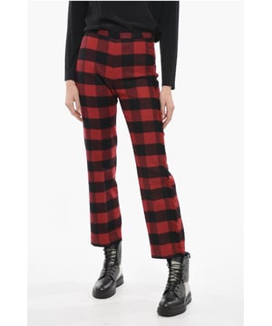 Otoño-Invierno, Rojo, Negro, 2 bolsillos, Diseño de cuadros, Hecho en Italia, Mundo Estampado, ¡DESCUBRELO!