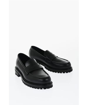 Primavera-Verano, Negro, Suela de goma, Hecho en Italia, Piel, Sin cordones, Logotipo