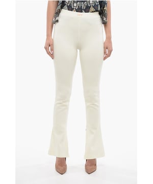 STREET CHIC, Primavera-Verano, Beige, Cintura alta, Elástico, Hecho en Italia, Estampado, Logotipo, MATIZES TIERRA
