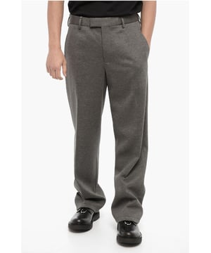 Otoño-Invierno, Origen preferencial UE (FTA/TCA), Gris, Botones, Cierre de cremallera, Trabillas para cinturón, 4 bolsillos, Bolsillo interior, Hecho en Italia, Bolsillo de ojal, Bolsillo con cremallera, Bolsillos con botones, Cierre frontal, Cierre oculto, Parte delantera plana, Corte holgado - Pierna recta