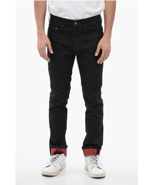 Denim Rules, Otoño-Invierno, Origen Preferencial UE (FTA/TCA), Negro, 5 bolsillos, Algodón vaquero, Botones, Cierre de cremallera, Trabillas para cinturón, Hecho en Italia, Casual, Skinny, Piezas individuales, Tobillo 15cm