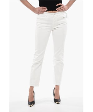 STREET CHIC, Primavera-Verano, Blanco, 5 bolsillos, Trabillas para cinturón, Hecho en Italia, Corte regular, Denim Rules