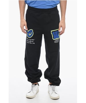 Effortless Cool, Negro, Aplicaciones, Cintura elástica, Cepillado, Logotipo, Bordado, Con bajo elástico, Hecho en Italia, 3 bolsillos, Bolsillo de ojal, Primavera-Verano, ROPA DEPORTIVA