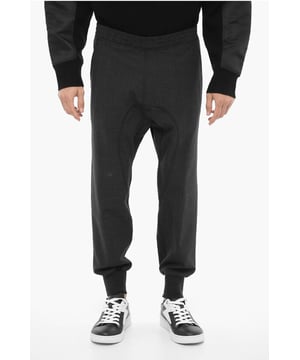Otoño-Invierno, Origen preferencial UE (FTA/TCA), Gris, Cintura elástica, 2 bolsillos, Hecho en Italia, Bolsillo de ojal