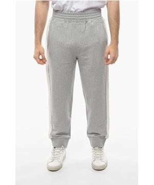 Otoño-Invierno, 2 bolsillos, Raya en contraste, Parte delantera plana, Cintura elástica, Cintura con cordón, Jersey, Bolsillo de ojal, Cintura alta, Frescor natural, Gris, ROPA DEPORTIVA, Piezas individuales