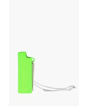 Herfst-winter, Groen, Effen kleur, Metaal, Logo, Hangerdetails, Gemaakt in Japan, Totale lengte: 72 cm - Hanger: 7,5 cm
