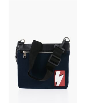 Otoño-Invierno, Bolso de hombro, Azul, Logotipo, Cierre de cremallera, Bandolera extraíble, Bandolera ajustable, Hecho en Italia, Origen preferencial UE (FTA/TCA), Piezas únicas, REGALO DE NAVIDAD, SAN VALENTÍN, 22x20x2,5cm