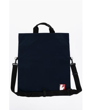 Otoño-Invierno, Azul, Bolsillo exterior, Cierre de cremallera, Cierre con botón a presión, Logotipo, Bandolera ajustable, Bandolera extraíble, Bolso de mano, Doble asa, Hecho en Italia, Origen preferencial UE (FTA/TCA), REGALO DE NAVIDAD, SAN VALENTÍN, 42x50x1cm