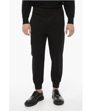 Herbst-Winter, Präferenzieller Ursprung in der EU (FTA/TCA), Schwarz, Elastischer Bund, Taschen, Stickerei, Logo, Hergestellt in Portugal, Stretch, Flache Vorderseite, Normale Taille, Skinny Fit